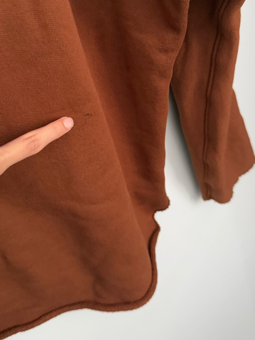 Frank Eileen Large Effie Long-Sleeve Funnel Neck Capelet Cinnamon Camel - Picture 5 of 9
